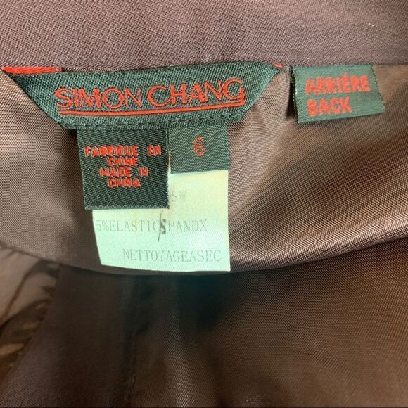 SIMON Chang plum colour dress pants trousers Sz 6 - Picture 9 of 15